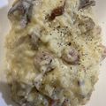 うなちゃん！'s cooksnap of when they made きのことベーコンのチーズリゾット.