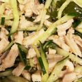 Takanaan's cooksnap of when they made ワカメときゅうり、鶏ハムの中華サラダ♪.