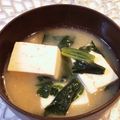 tikariri's cooksnap of when they made 朝食に♪　簡単　ほうれん草 豆腐の味噌汁.