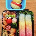 ﾍﾞﾋﾞよしﾏﾏ's cooksnap of when they made デコふりで！レインボースティックおにぎり.
