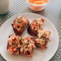 mayurich's cooksnap of when they made ワインがすすむ！アンチョビえびパン。.
