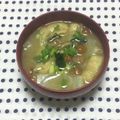 おはなすき's cooksnap of when they made 白菜 なめこ 油揚げの味噌汁^^.