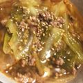 うきしろ's cooksnap of when they made ひき肉とキャベツのピリ辛味噌スープ.