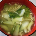 まゆみきママ's cooksnap of when they made 青梗菜とえのきの生姜スープ.