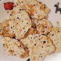（・×・）♪'s cooksnap of when they made 離乳食 中期手づかみ豆腐ハンバーグ.