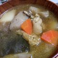 rio1976's cooksnap of when they made お雑煮やうどんに、鶏肉入りけんちん汁.