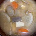 H♡S's cooksnap of when they made 豚汁アレンジ★コク旨【豚ひき肉の豚汁】♪.