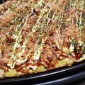 ｽﾞﾎﾞﾗｻｰﾔﾝ's cooksnap of when they made ひっくり返さないホットプレートお好み焼き.
