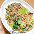 YUH♡ママ's cooksnap of when they made 青梗菜と豚肉のチャーハン.