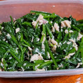 だぁしま's cooksnap of when they made 缶オイル使用ホウレン草とツナの和え物.