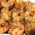 ♡mio1216♡'s cooksnap of when they made 海老とホタテのガーリックバター醤油炒め.