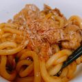 shimomak's cooksnap of when they made 浪花っ子のソース焼きそば*焼きうどん.