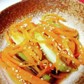 こずっぺ's cooksnap of when they made 白ネギ（東京ネギ）の甘酢ナムル風.