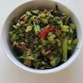 aoto's cooksnap of when they made 大根の葉とサバ缶で！絶品ゴハンのおとも.