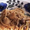 ぴろりんん's cooksnap of when they made 帆立と長ネギの味噌クリームパスタ.