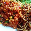 おくちピーナッツ's cooksnap of when they made ミートソースをリメイク☆簡単カレーピラフ.