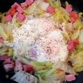 瑞月0801's cooksnap of when they made 白菜とベーコンの巣篭り卵♡.