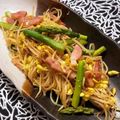 ちゃまたまご's cooksnap of when they made ★アスパラもやしベーコンのバター醤油炒め.