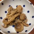 みどぐりーん's cooksnap of when they made 里芋と豚肉にんにくバター炒め.