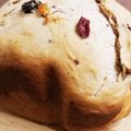 まちゅっこ's cooksnap of when they made ＨＢでクリームチーズ・ラムレーズン食パン.