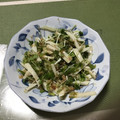 クック1V5K8H☆'s cooksnap of when they made 泪を誘う簡単おつまみ 山葵と鰹節の和え物.