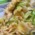 toshio39's cooksnap of when they made 時短！キャベツとツナのにんにく卵炒め.