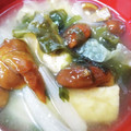 ひっこ's cooksnap of when they made 白菜 なめこ 油揚げの味噌汁^^.