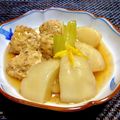 お料理ニャロメ's cooksnap of when they made 柚子風味☆蕪と鶏ひき肉団子の餡かけ煮.