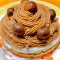 まゆー♪'s cooksnap of when they made 【本格】甘栗で簡単モンブランタルト♪.