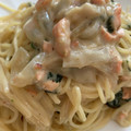 nakataka先生's cooksnap of when they made 【パスタ】鮭とほうれん草のクリームソース.