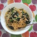 ぺんのん's cooksnap of when they made ツナとほうれん草のパスタ バター醤油で.
