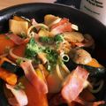 ＿＿は's cooksnap of when they made 簡単！カボチャとベーコンとしめじのパスタ.