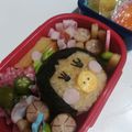 つばきまいこ's cooksnap of when they made はなかっぱとももかっぱちゃんのキャラ弁♪.