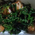 ■杏■'s cooksnap of when they made ほうれん草とソーセージの粒マスタード和え.