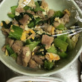 クックZ8J4H4☆'s cooksnap of when they made 簡単♪青梗菜と豚コマ卵の中華炒め.