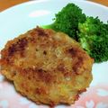 ちーまぐ's cooksnap of when they made 揚げない 焼きメンチカツ.