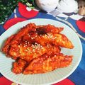 虹色♪︎ちゅーりっぷ's cooksnap of when they made 辛さ控えめお子様も◎旨辛ヤンニョムチキン.