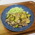 Asato★'s cooksnap of when they made ズッキーニと豚肉のオイマヨ炒め♪.