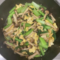 クックZFKRE9☆'s cooksnap of when they made きのこと小松菜のたまご炒め.