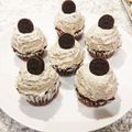 ハチワレねこ's cooksnap of when they made ✩✩OREOマーク✩✩カップケーキ.
