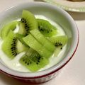 sayaendo＊'s cooksnap of when they made 美肌♡はちみつキウイヨーグルト.