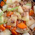 mindoママ's cooksnap of when they made コールラビの肉味噌炒め.