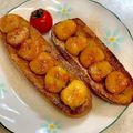 あい♪らんど's cooksnap of when they made 黒みつバナナトースト.