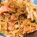 純子50Plus's cooksnap of when they made ベーコンときのこの和風ペペロンチーノ.