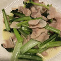 クック8AAT23☆'s cooksnap of when they made 小松菜と豚バラのマヨ白だし炒め.