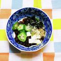 カレンガール's cooksnap of when they made うちのもずく酢✿豆腐オクラ入り.