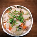 おれにまかせろ's cooksnap of when they made 大根としめじの肉味噌煮.
