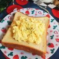 虹色♪︎ちゅーりっぷ's cooksnap of when they made オープン玉子ホットサンド！.