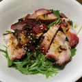 クックYP5QLM☆'s cooksnap of when they made 簡単5分♡焼豚と水菜の胡麻ラーポンサラダ.