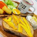 choco831's cooksnap of when they made マンゴーバタートースト.